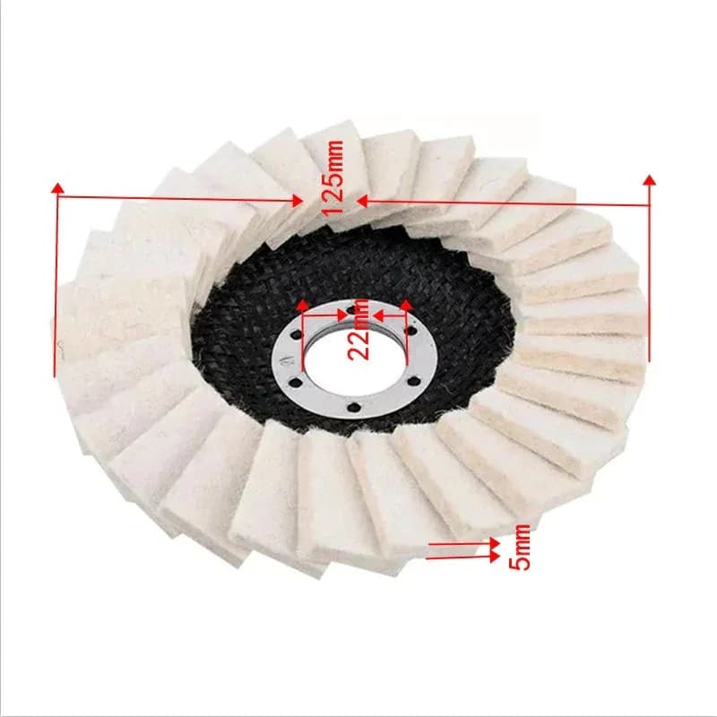 Century-old Wool Felt Flap Wheel - 2-in-1 Sanding & Fine Finishing - View 10