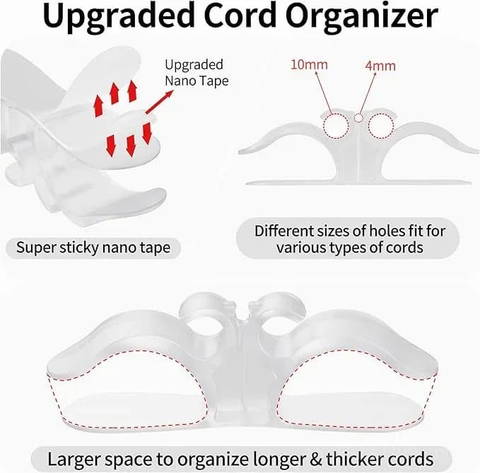 6-Pack Upgraded Appliance Cord Organizers for Kitchen Storage - View 2