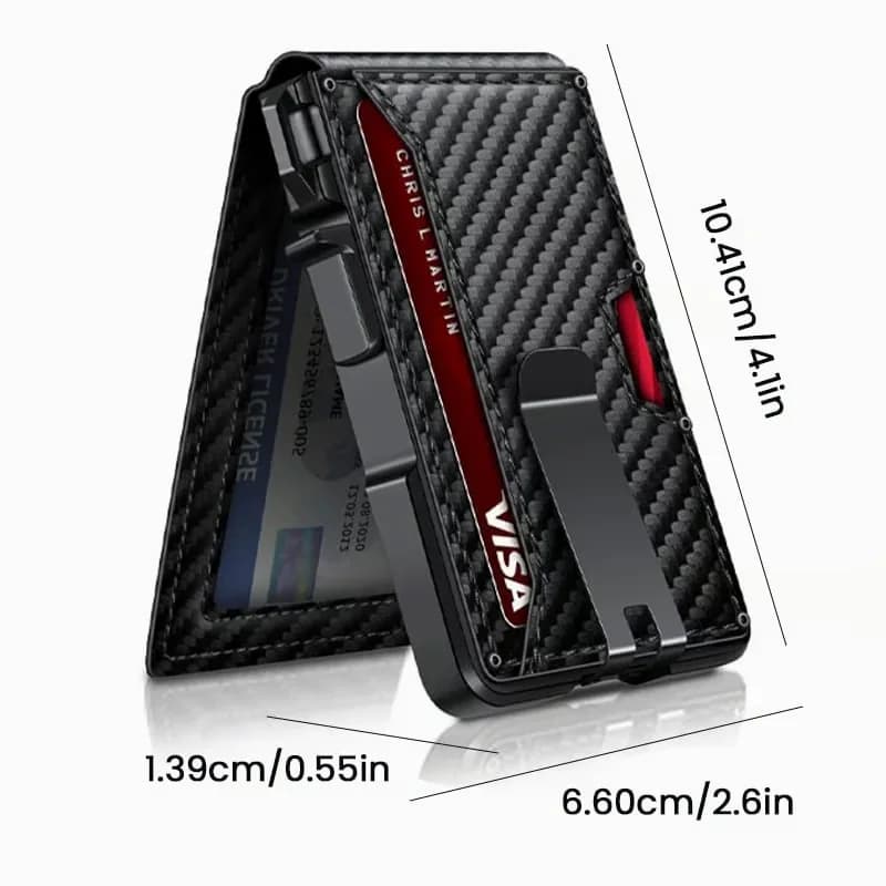 Anti-Theft Aluminum Alloy Card Holder, 1-Piece - View 1