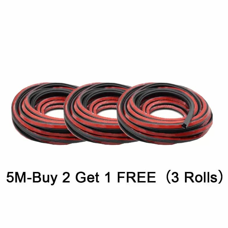 Car Noise Reduction Dustproof Rubber Seal Strip, 5M Roll - View 11