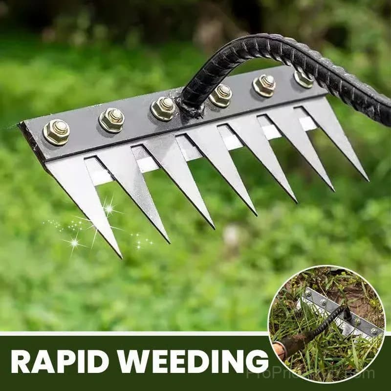 5-Tine Carbon Steel Garden Weeding Rake - View 3