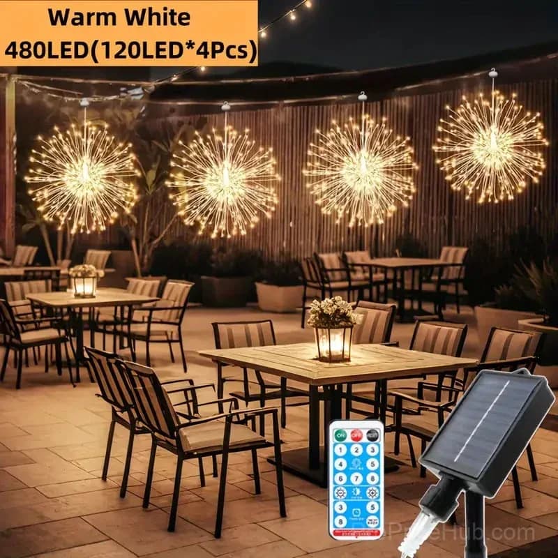 4-Pack Solar Fireworks Lights with 480 LEDs - View 11