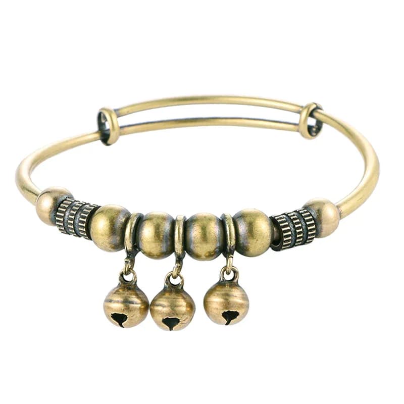 Push-Pull Adjustable Bell Bangle Bracelet - View 8