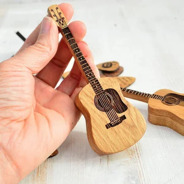 Wooden Acoustic Guitar Pick Box - View 9