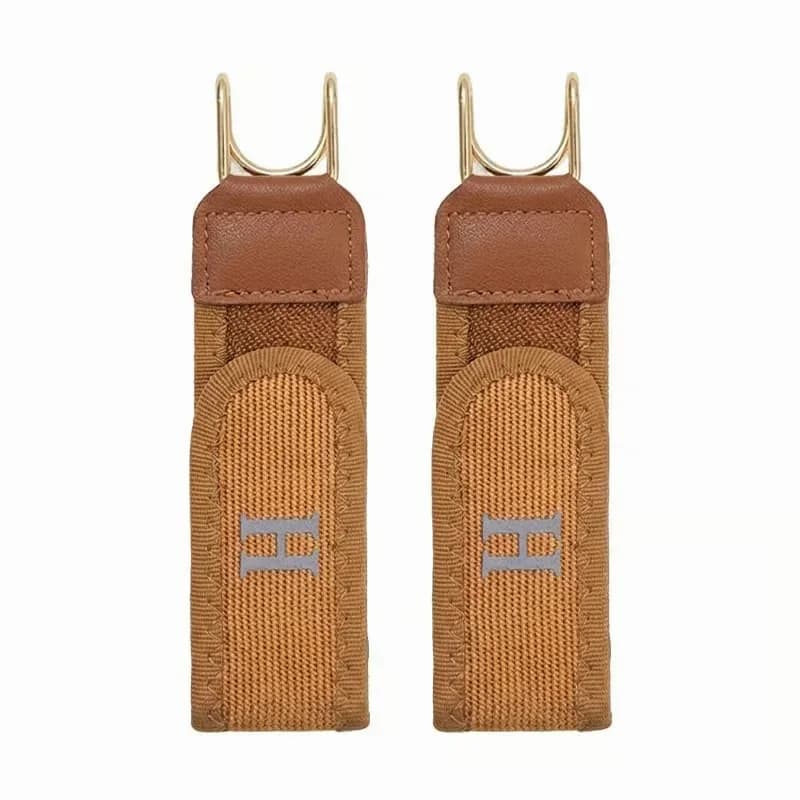 No-Buckle Belt, Brown, 2-Pack - View 1