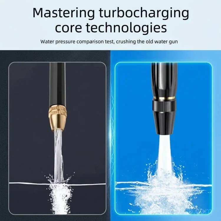 High-Pressure Hose Spray Gun with Brush Attachment - View 16