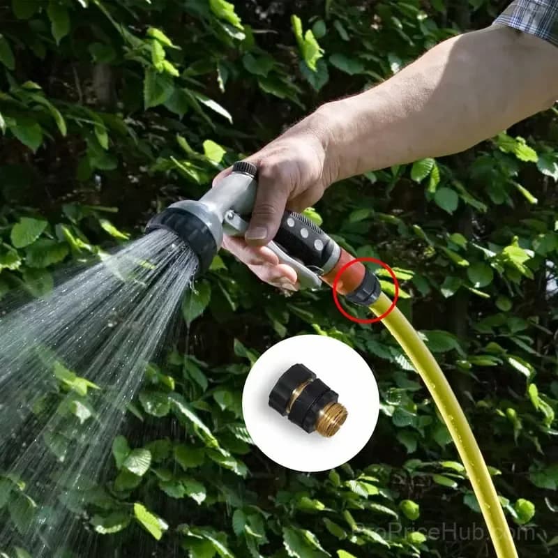 Hourleey Garden Hose Quick Connectors, 2 Sets Male & Female - View 7