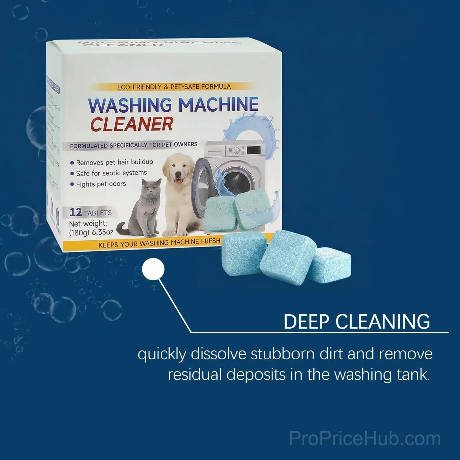 Eco Washing Machine Cleaner – Pet Odor & Mold Remover - View 2