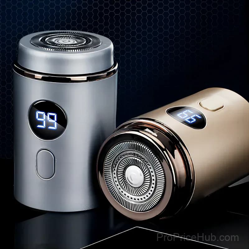 Mini Electric Shaver with Digital Display - View 2