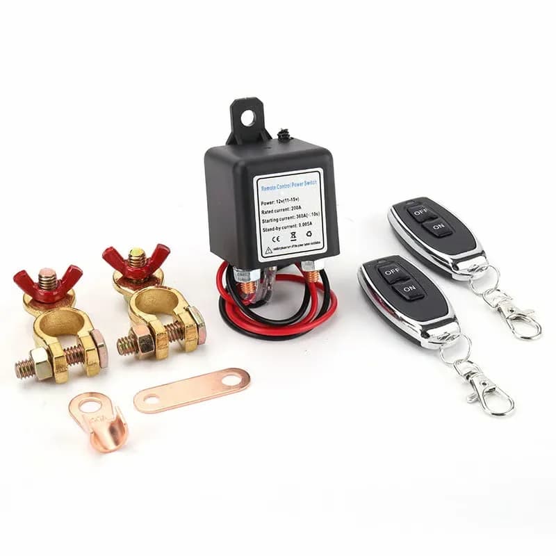 12V Wireless Remote Control Battery Relay Switch - View 3