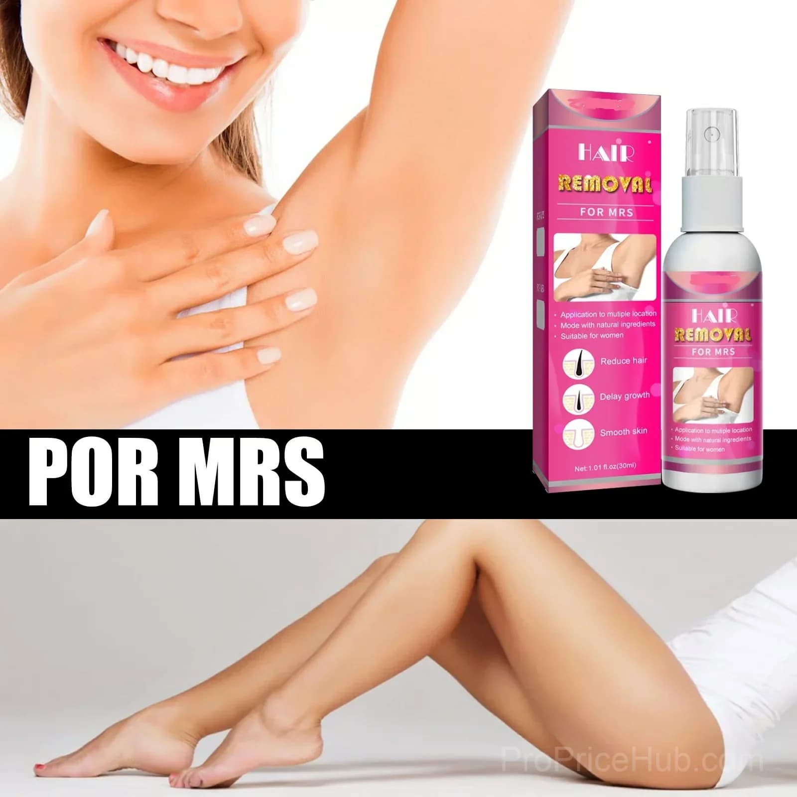 Body Hair Removal Spray for Women - View 1