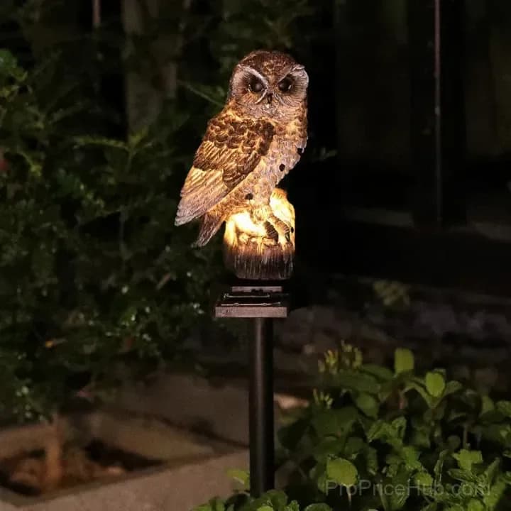 Waterproof Solar Owl Outdoor Decor Light - View 7