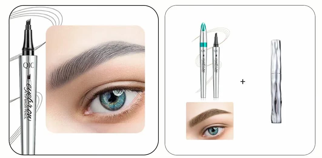 3D Waterproof Eyebrow Pencil, Light Brown, 2-Pack - View 58