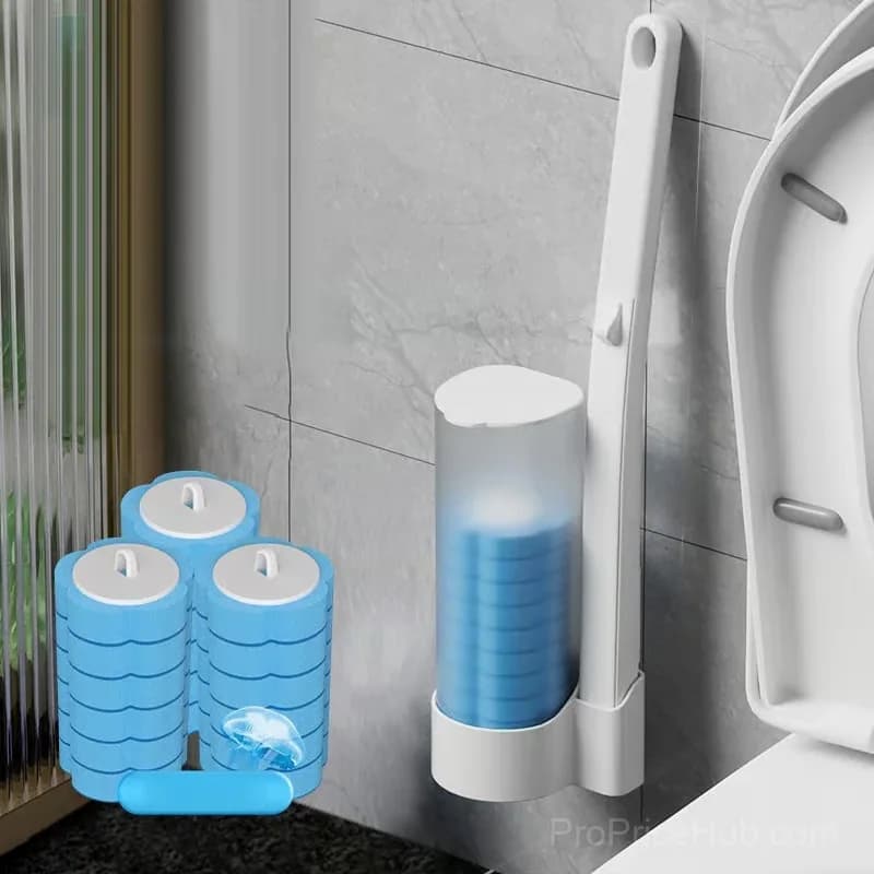 Disposable Toilet Cleaning Brush, 10-Pack Hygienic Mess-Free Heads - View 18