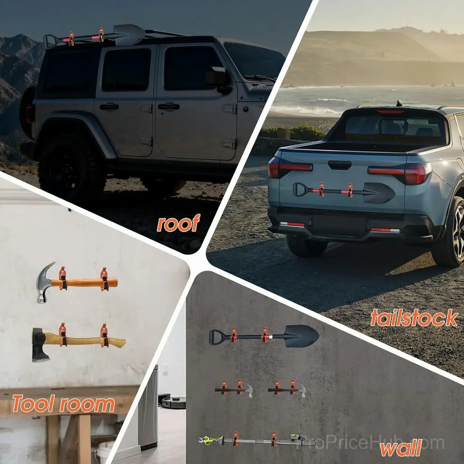 Heavy Duty Zinc Alloy Shovel Mount for Vehicle - View 15