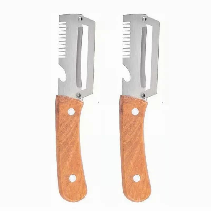 Stainless Steel Multifunction Julienne Fruit Peeler Knife - View 3