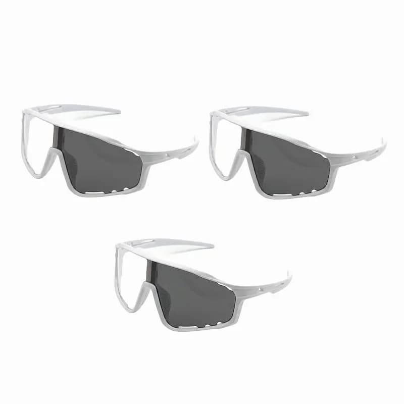 Photochromic UV Protection Sports Sunglasses, Transparent Gray - View 8