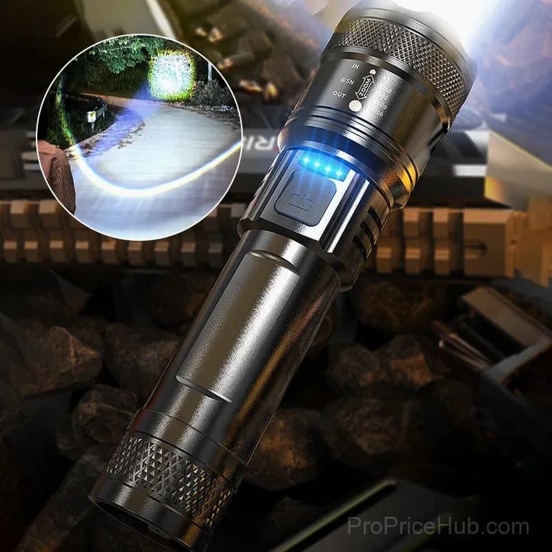 Super Strong Light Zoomable Flashlight - View 1