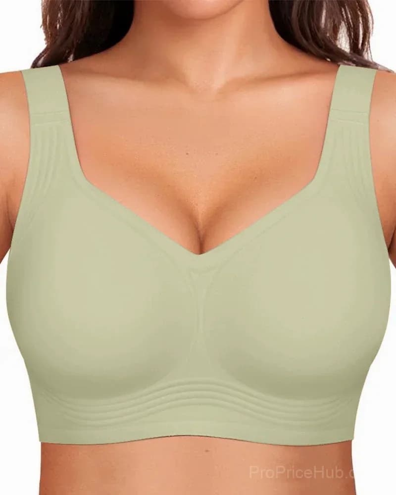 Comfortable Wireless Full Coverage Jelly Smoothing Bra - View 27