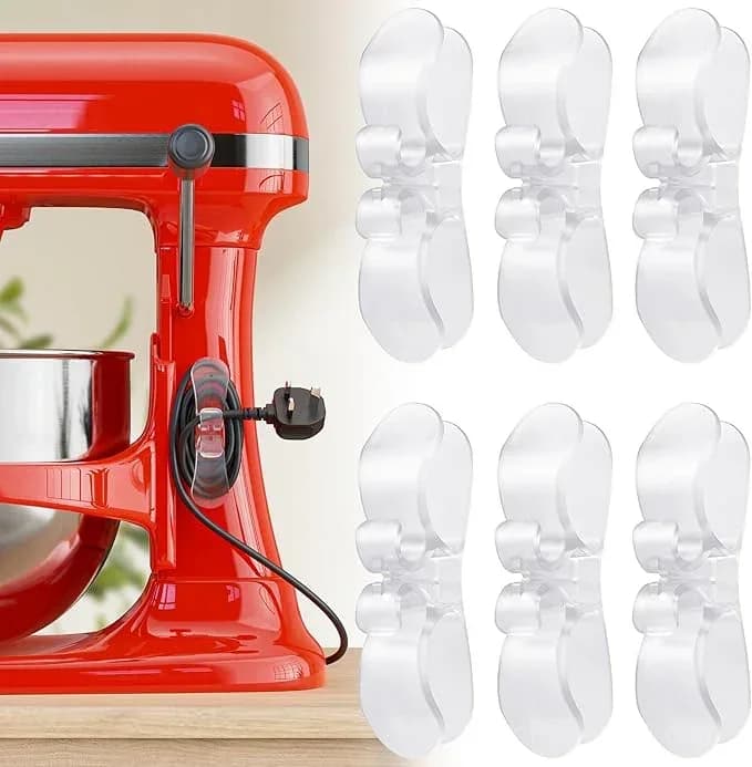 6-Pack Upgraded Appliance Cord Organizers for Kitchen Storage - View 1