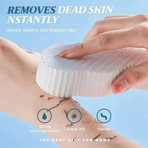 3D Super Soft Exfoliating Bath Sponge - Reusable Body Scrubber - View 1
