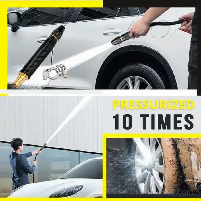 High-Pressure Hose Spray Gun with Brush Attachment - View 6