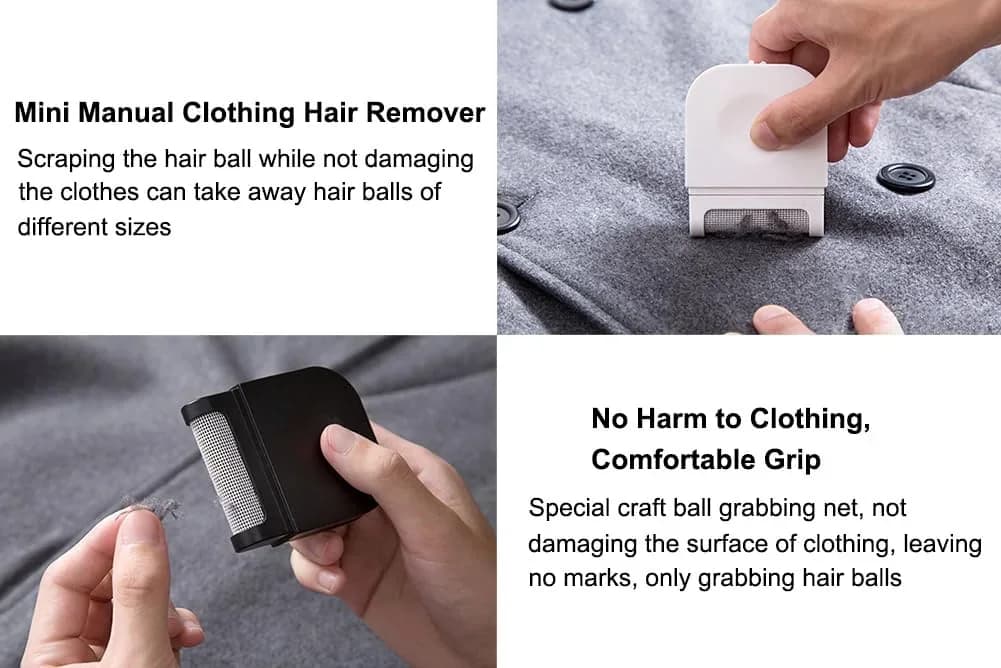 Manual Sweater Lint Remover Pilling Shaver, Single Head White - View 3