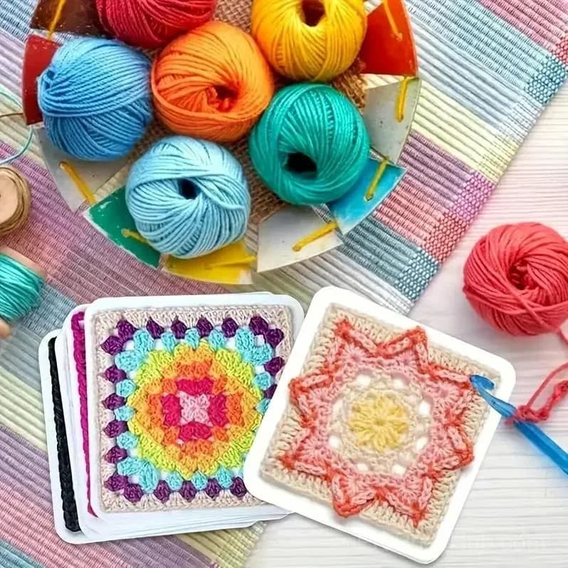 Crochet Card Set, 50 Unique Designs, 50 Pieces - View 1