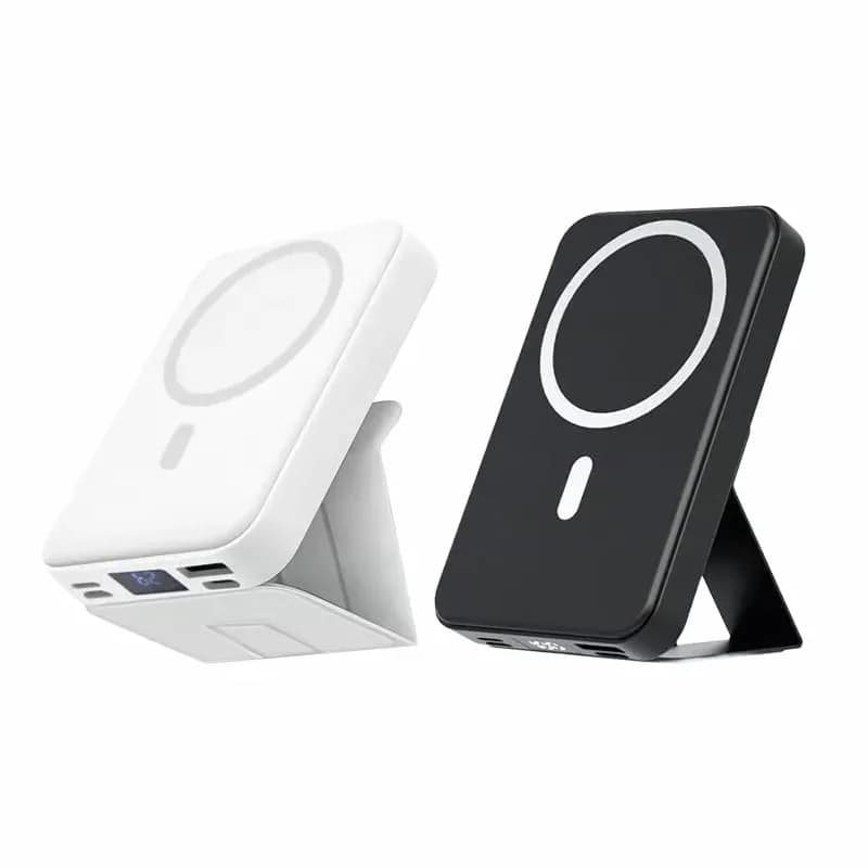 Black Wireless Magnetic Portable Power Bank - View 6