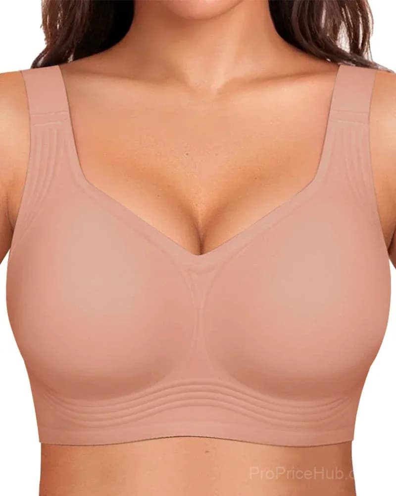 Comfortable Wireless Full Coverage Jelly Smoothing Bra - View 28