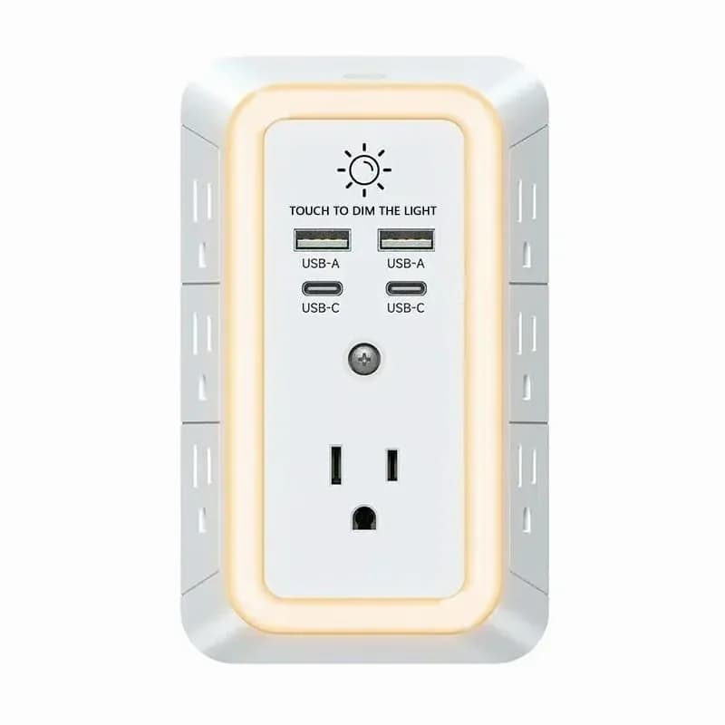 10-in-1 ETL-Certified Surge Protector, 1 Pack - View 1