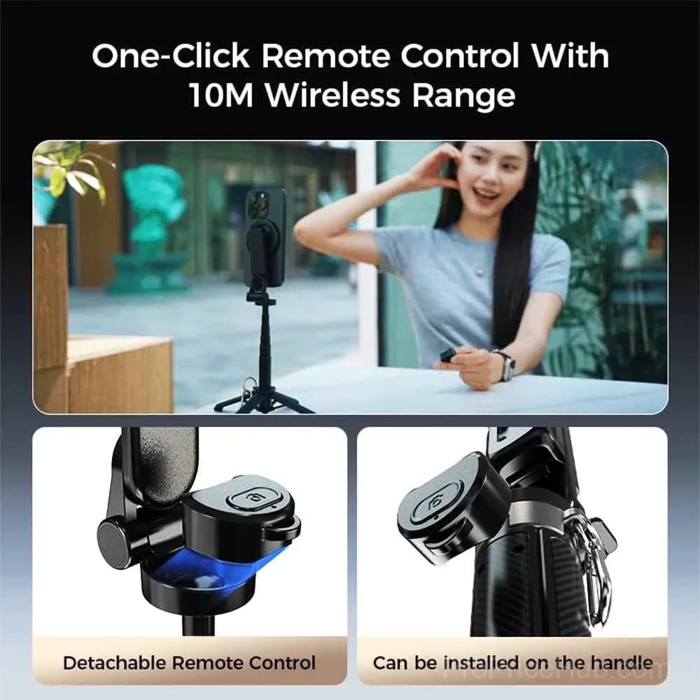 4-in-1 Multifunctional 360° Rotation Magnetic Selfie Stick - View 3