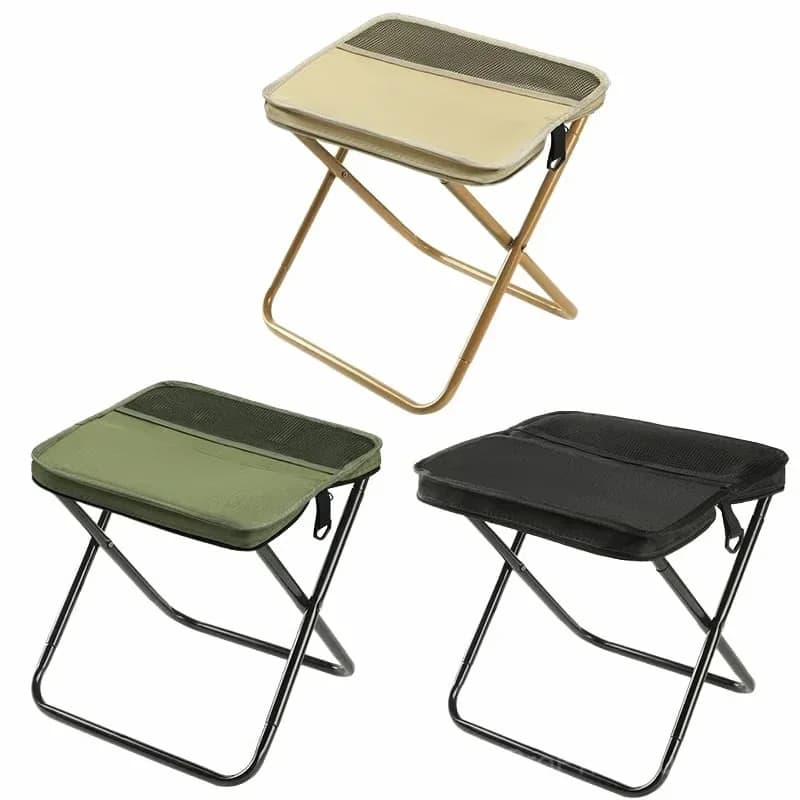 Foldable Backpack Stool, Large Khaki, 1 Pc - View 7