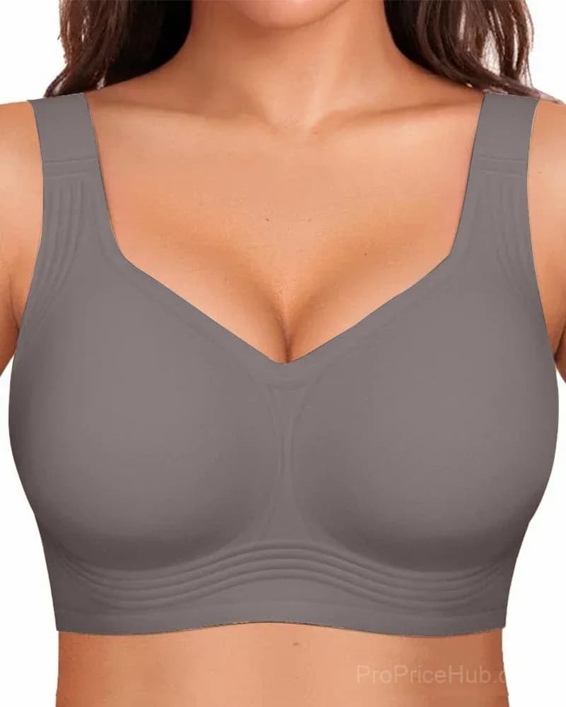 Comfortable Wireless Full Coverage Jelly Smoothing Bra - View 22