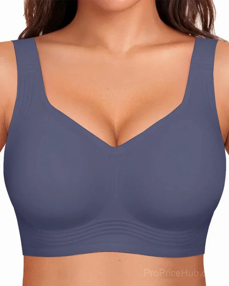 Comfortable Wireless Full Coverage Jelly Smoothing Bra - View 25