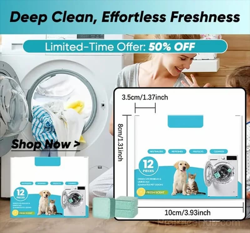 Washing Machine Cleaning Tablets, 1 Set - View 1