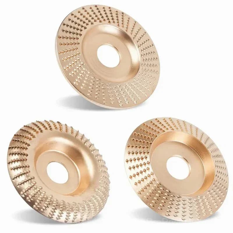 3-Piece High-Performance Wood Carving Disc Set - View 1