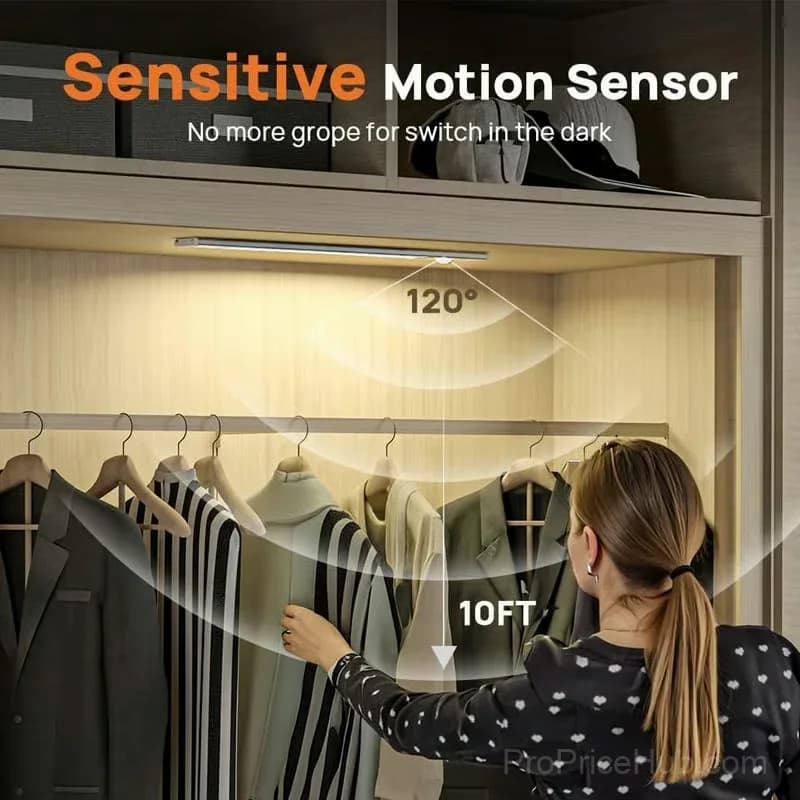 Rechargeable Motion Sensor LED Lights, 1 Set - View 3