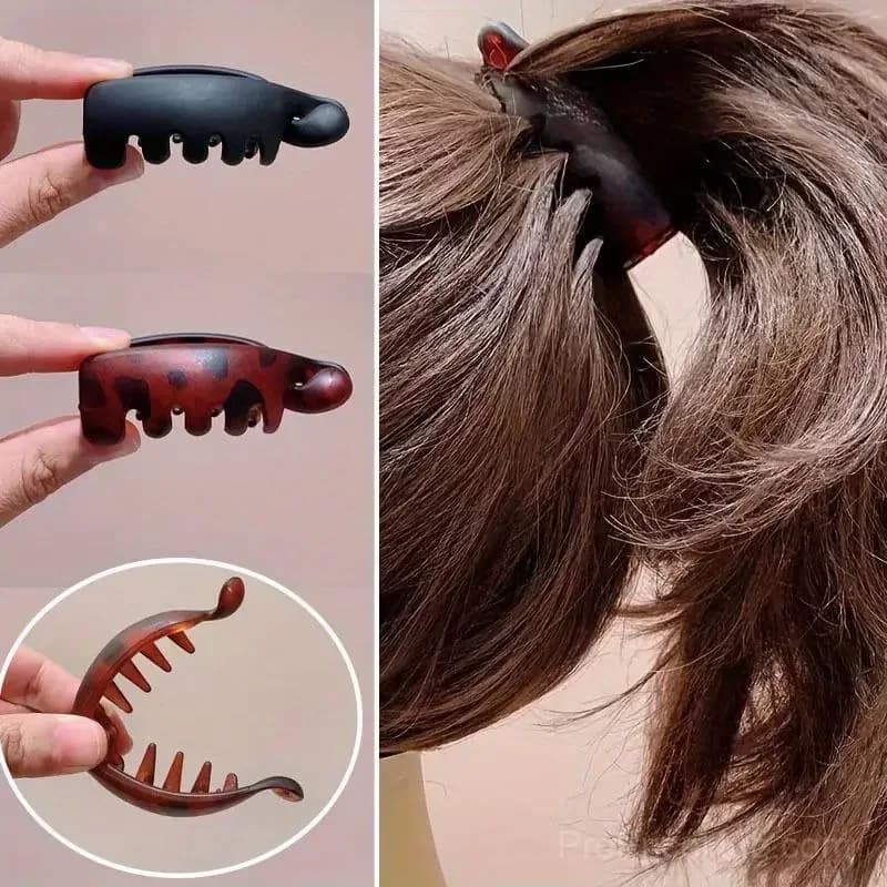 Mini Non-Slip Banana Hair Clips (4-Pack) – Lightweight Hair Claw for Thin/Fine Hair - View 3
