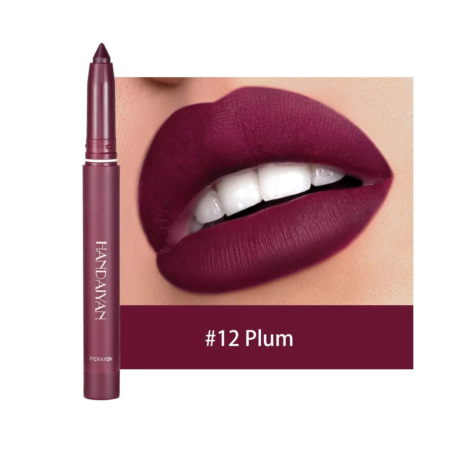 Matte Lipstick Pencil, Rotating & Sharpenable - Apricot - View 14