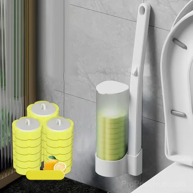 Disposable Toilet Cleaning Brush, 10-Pack Hygienic Mess-Free Heads - View 19