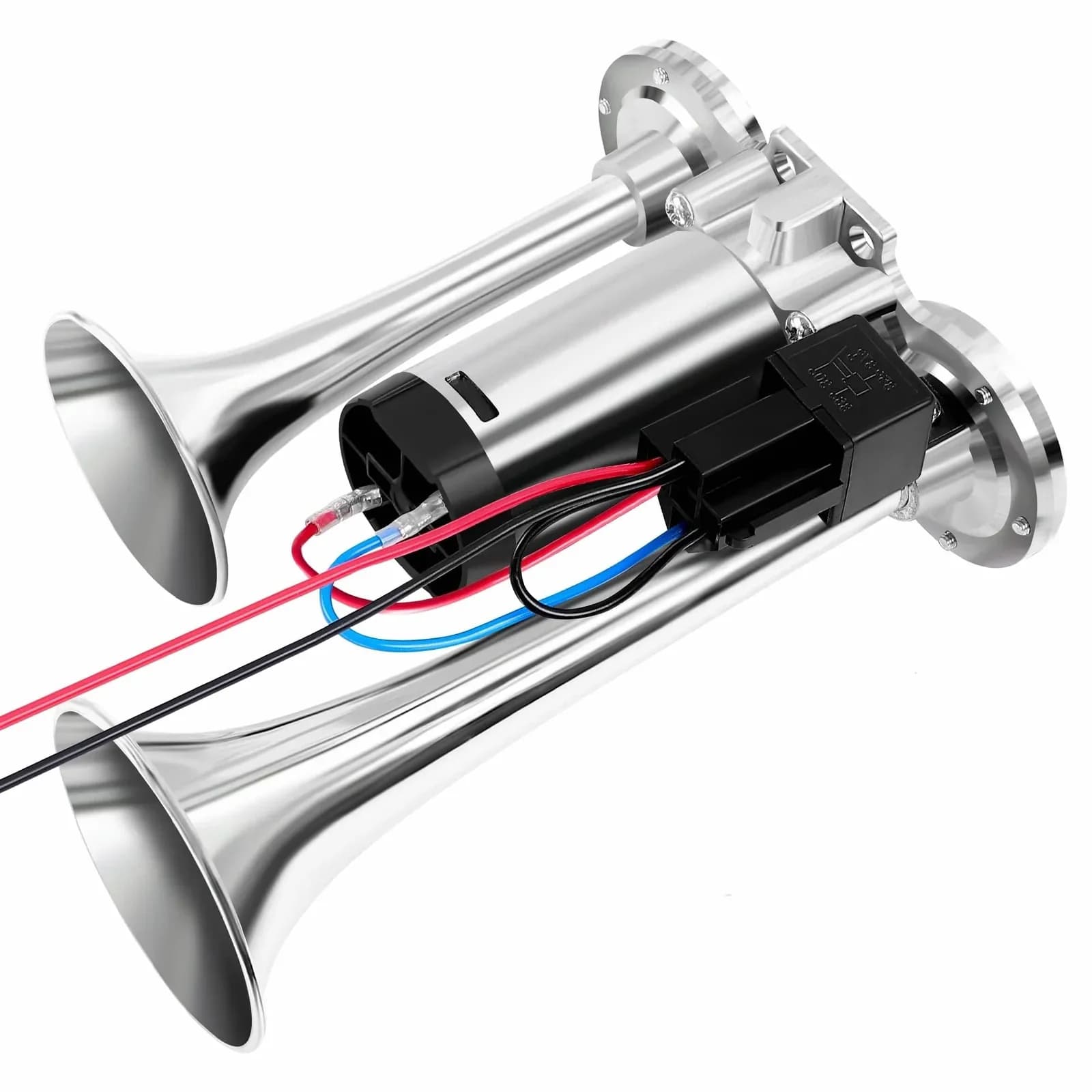 12V 135dB Train Air Horn for Vehicles, Black - View 3