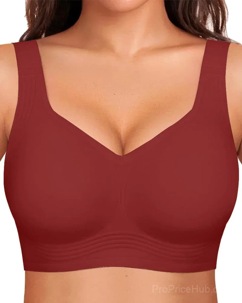 Comfortable Wireless Full Coverage Jelly Smoothing Bra - View 26