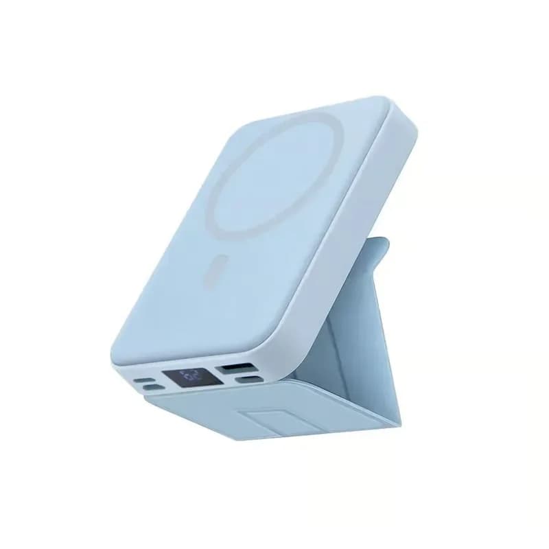 Black Wireless Magnetic Portable Power Bank - View 4