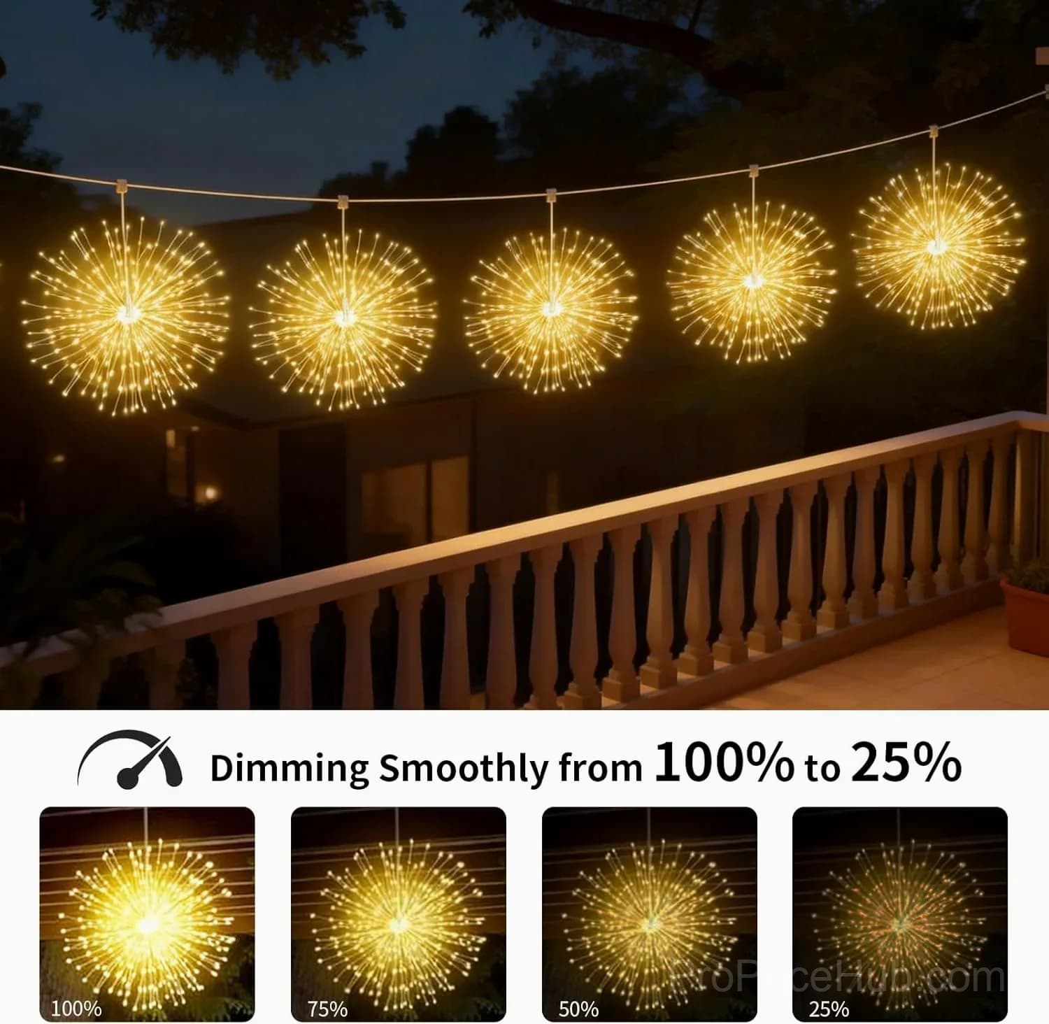 4-Pack Solar Fireworks Lights with 480 LEDs - View 13