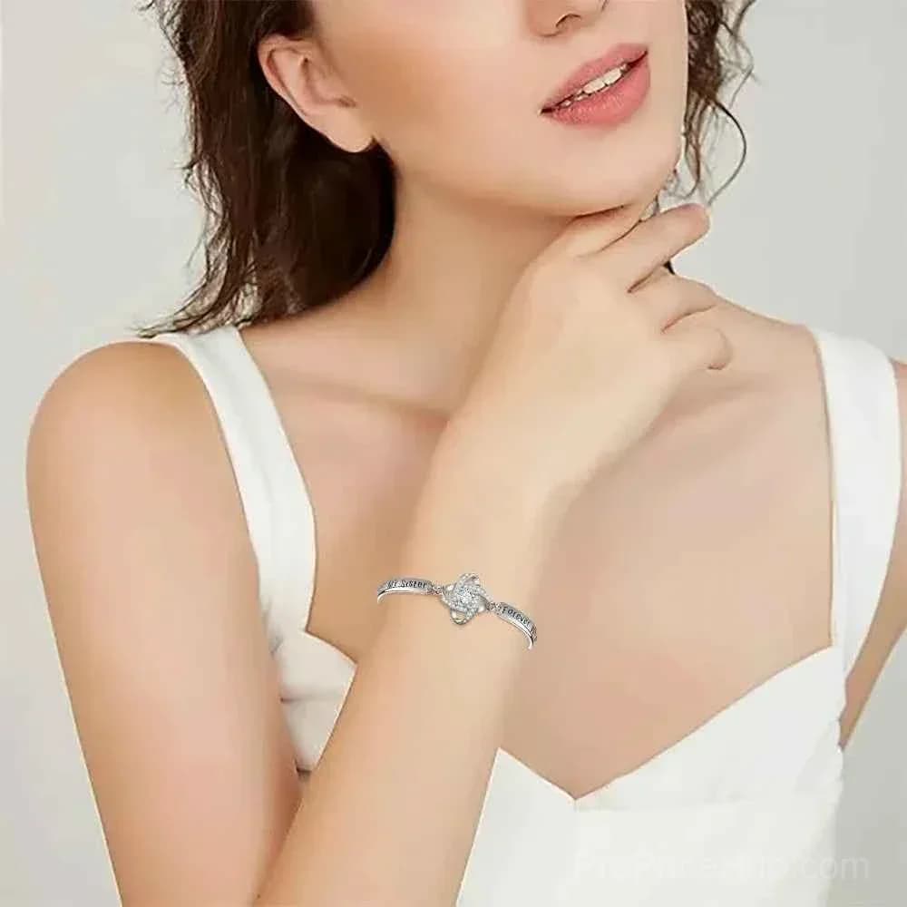 Lucky Four-Leaf Clover Bracelet – Friendship & Luck Charm - View 10