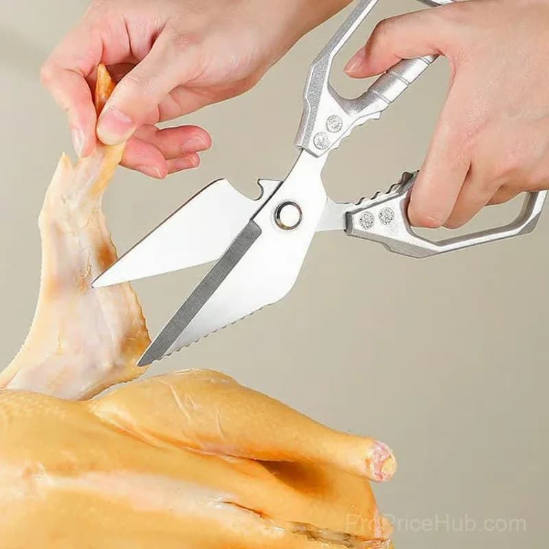 Heavy-Duty Multifunction Kitchen Shears, Silver - View 2