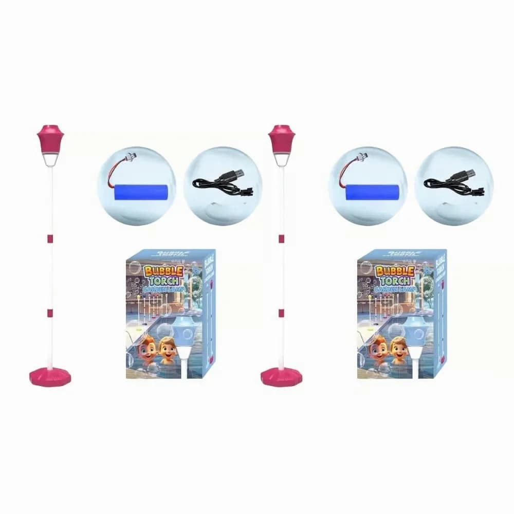 Kids Automatic Bubble Machine, Rose Pink - View 3