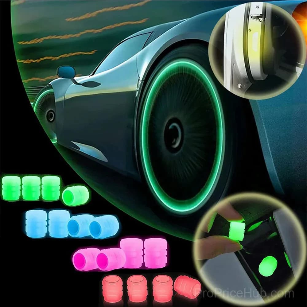 Luminous Tire Valve Stem Caps - Glow in the Dark - View 9