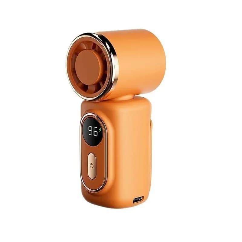 Mini Portable Handheld Clip-On Fan, Black - View 3
